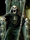 3D Scared skeleton wallpaper