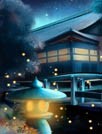 夜色萤火虫舞动壁纸