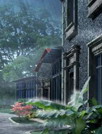 夏日雨打芭蕉动态锁屏
