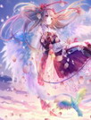 美丽的天使花瓣动态壁纸