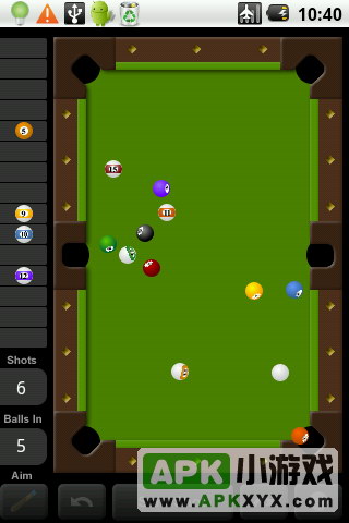 美式2D台球:Touch Pool 2D