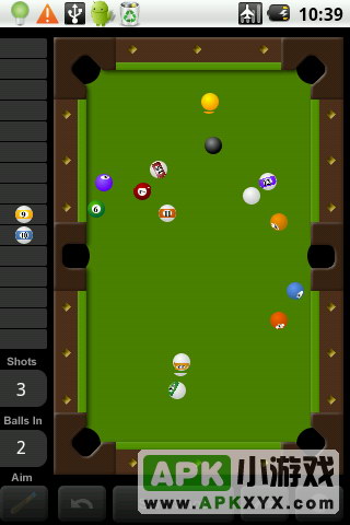 美式2D台球:Touch Pool 2D