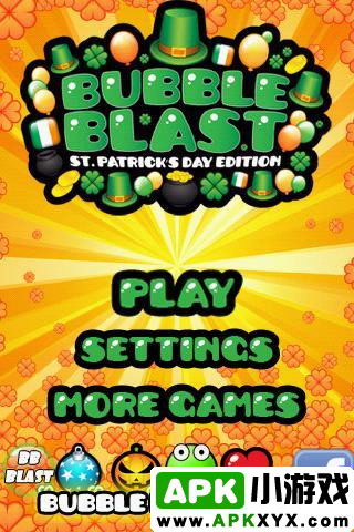 泡沫爆破圣帕特里克版:Bubble Blast St Patrick\\\'s Day
