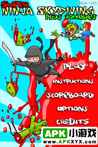 飞翔的忍者与僵尸：Super Ninja Skydiving Plus Zombies