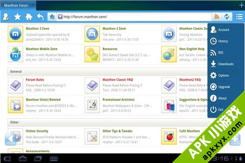 傲游浏览器:Maxthon Browser for 10寸 Tablet