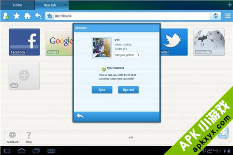 傲游浏览器:Maxthon Browser for 10寸 Tablet