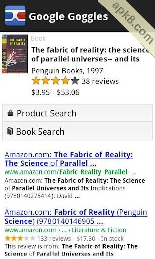 谷歌图形搜索：Google Goggles