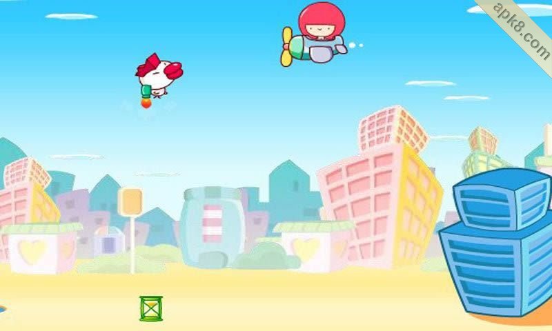小鸡飞行:Chicken flying