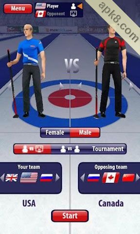 3D掌上冰壶中文版本:Curling3D