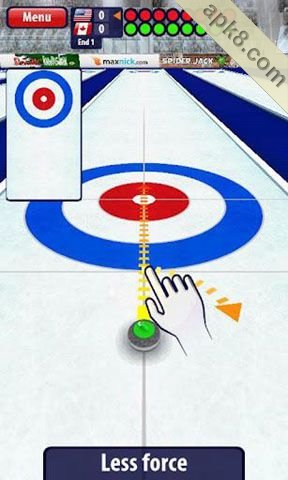 3D掌上冰壶中文版本:Curling3D