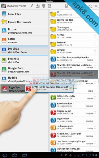 Quickoffice Pro 平板高清版