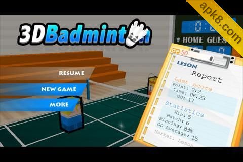 3D羽毛球：3D Badminton