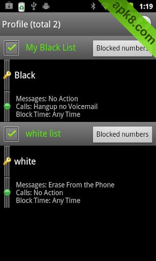 来电拦截：Profile Call Blocker trial
