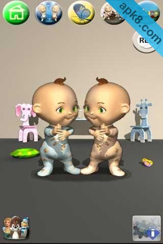 会说话的双胞胎:Talking Baby Twins