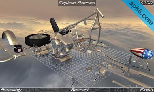 3D机车拆卸:Bike Disassembly 3D
