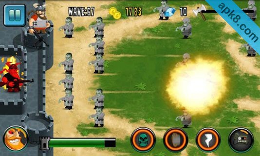 僵尸塔防：Zombie Defense