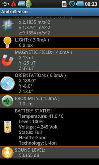 Android感应器