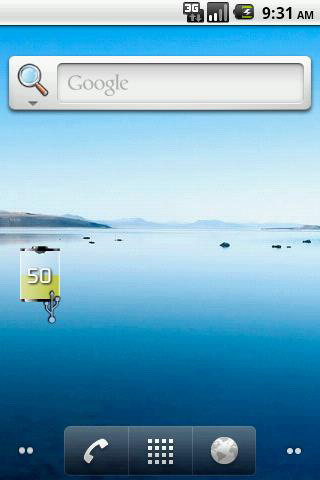 微型电池部件(Battery Level Widget)