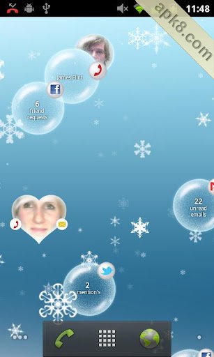 通知泡泡动态壁纸(Notification Bubbles)