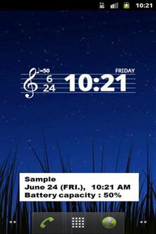 音乐时钟(Musical Clock Widget)
