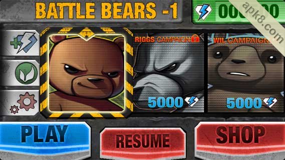 战斗小熊续作(含数据包):Battle bears 1HD