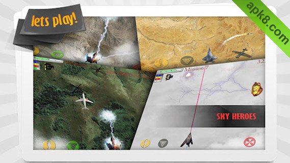 天空英雄高清试玩版：Sky Heroes HD Lite
