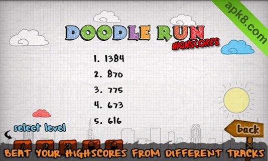 涂鸦先生奔跑:Doodle Run