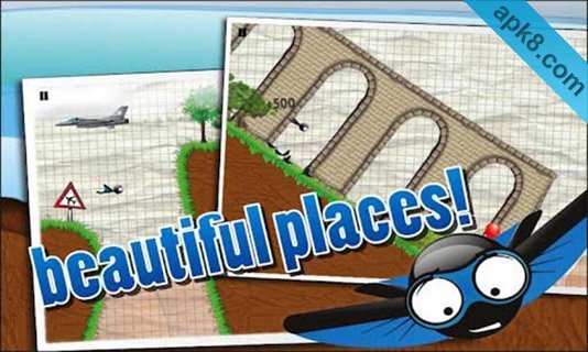 滑翔火柴人 高清版:Wingsuit Stickman
