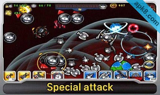 卡通防御:太空战争:Cartoon Defense: Space wars