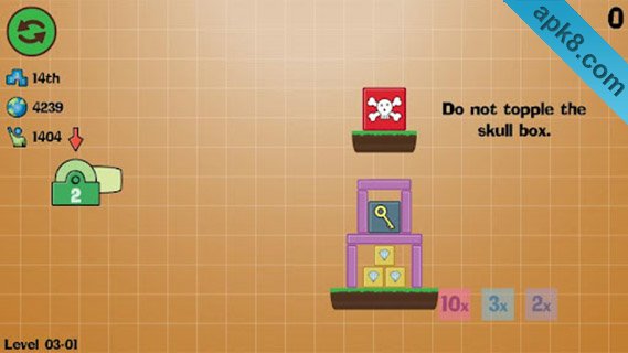 击倒箱子:Box Topple - Knockdown