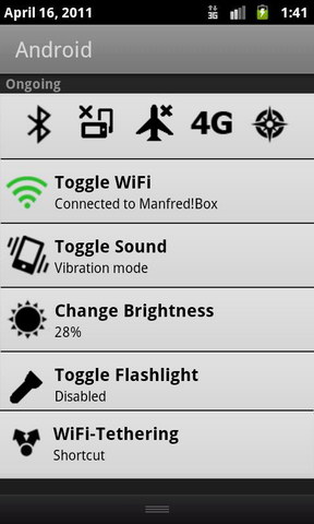 通知栏快速开关(Notification Toggle)