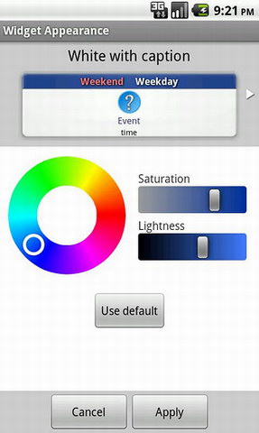 图形日程管理(Blik Calendar Widget)