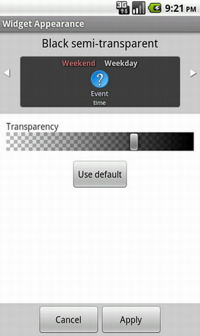 图形日程管理(Blik Calendar Widget)