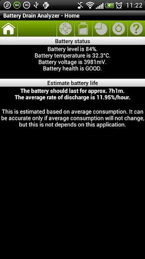 电池消耗分析:Battery Drain Analyzer
