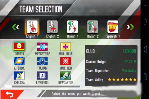 实况足球经理2013:Real Football Manager 2013