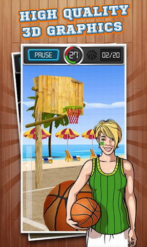 投篮3D:Basketball Shots 3D