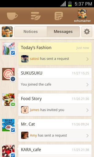 LINE咖啡：LINE cafe