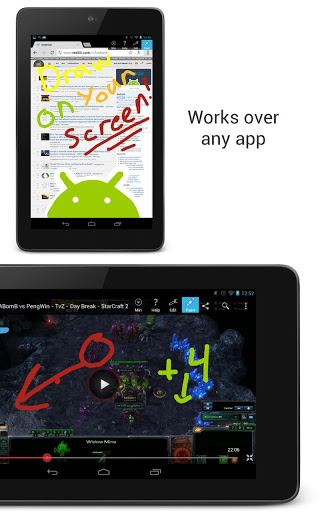 截图注释:Ink Over Apps