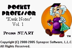 [GBA]口袋教授-克威克笔记卷1.1