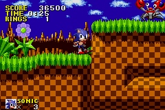 [GBA]刺猬索尼克起源MD移植版(美)