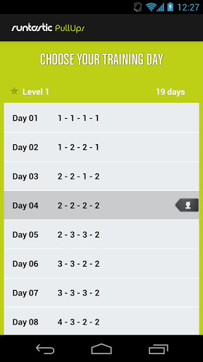 引体向上运动助理:Runtastic Pull-Ups PRO