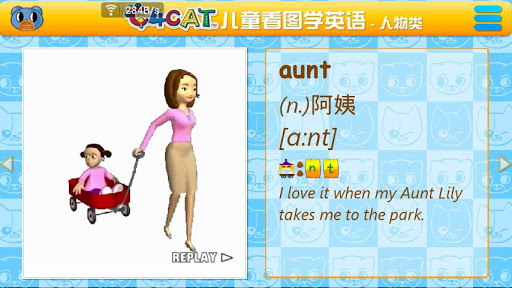 人物类儿童英语单词学习