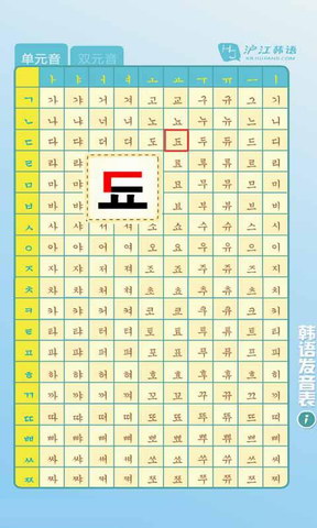 标准韩语发音表