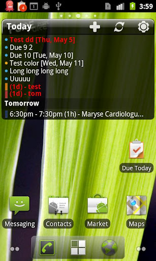 桌面日程管理:Pure Calendar widget