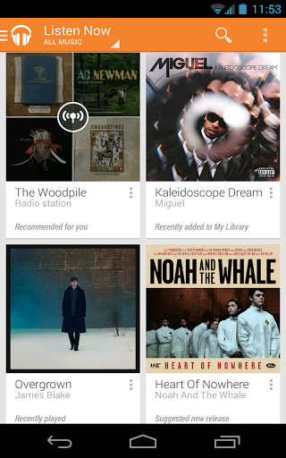 Google Play 音乐:Google Play Music
