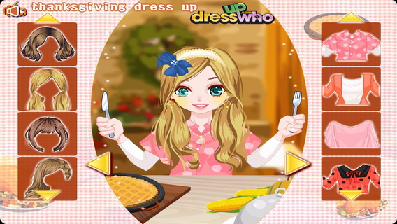 小女孩感恩节装扮
