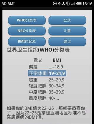 三维体重监控