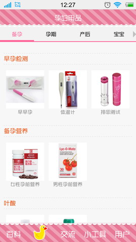 孕妇孕期必备