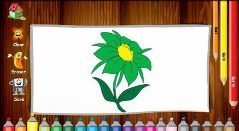 儿童填色花朵篇