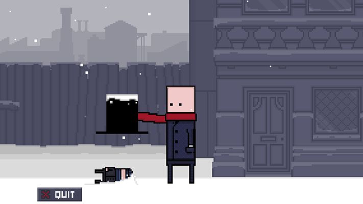 雪中漫步